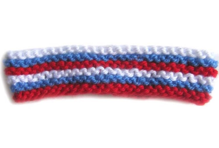 KSS Red, White and Blue Headband 12" - Click Image to Close