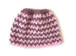 KSS Maroon/Pink Cotton Ponytail Hat 16" (2 Years & up)