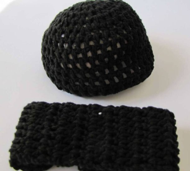 KSS Black Hat and Scarf Set 15 - 16" (12 - 24 Months) - Click Image to Close