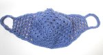 KSS Purple Crocheted Lined Ear to Ear Cotton Face Mask Adult KSS-HM-008