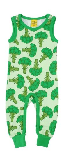 DUNS Organic Cotton "Broccoli" Sleeveless Dungaree 1-2 Months