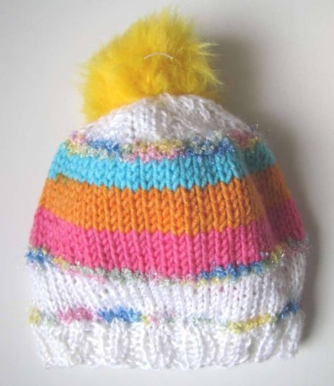 KSS Knitted Hat with Furry Pom Pom 14 - 16