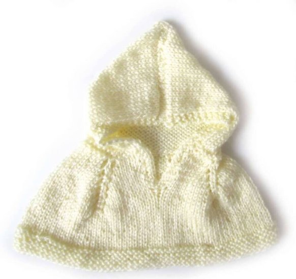 KSS Soft Ivory Colored Baby Poncho 0 - 2 Years - Click Image to Close
