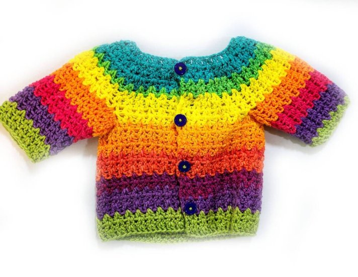KSS Rainbow Sweater/Jacket (6 Months) SW-1019