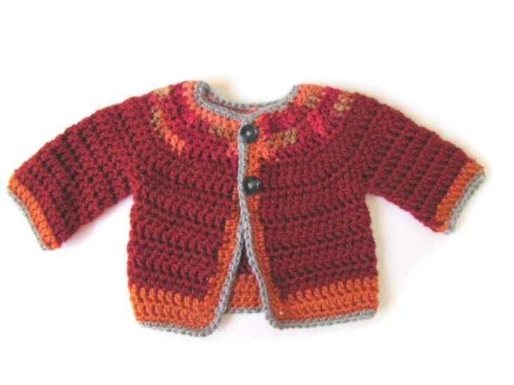 KSS Crocheted Sweater/Cardigan (6 Months) - Click Image to Close