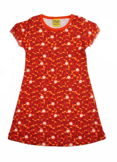 DUNS Organic Cotton Small Strawberries Short Sleeve Dress (18-24 Months)