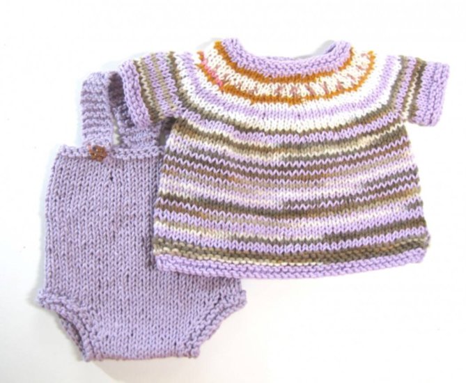 KSS Lilac Striped Cotton Sweater and Panties Size 2T - Click Image to Close