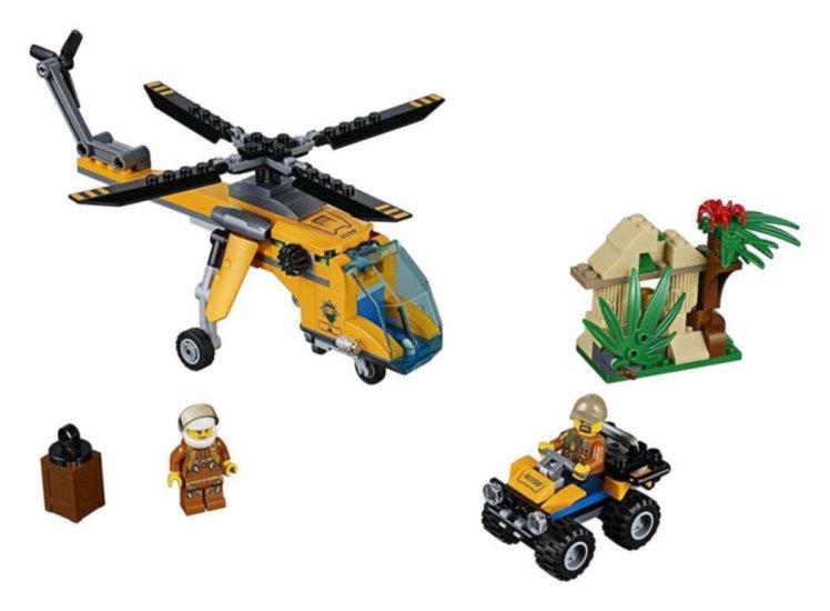 LEGO City Jungle Explorers Jungle Cargo Helicopter 60158 - Click Image to Close