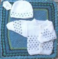 KSS Baby Blanket and Sweater Set Newborn and up SET-001