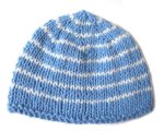 KSS Blue Striped Cotton/Acrylic Hat 14 - 16" (6 - 12 Months)