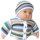 KSS striped Sweater/Cardigan with a Hat (3 - 6 Months)
