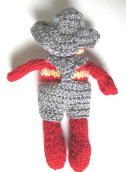 KSS  Knitted Farmer Boy Doll 10