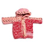 KSS Pink and More Hooded Baby Sweater/Jacket 6 Months SW-1087