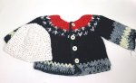 KSS Black, White and Red Heavy Sweater/Jacket (2 Years/3T) SW-1080