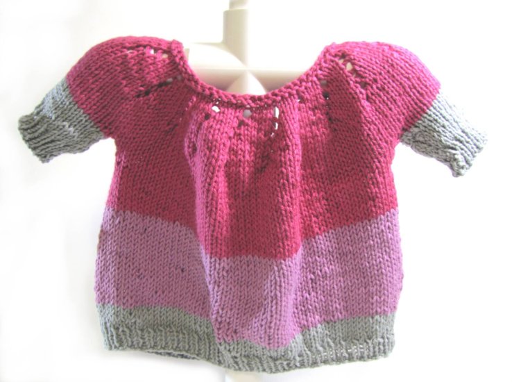 KSS Pink/Grey Blocked Cotton Sweater Vest (1-2 Years) SALE! SW-735 - Click Image to Close