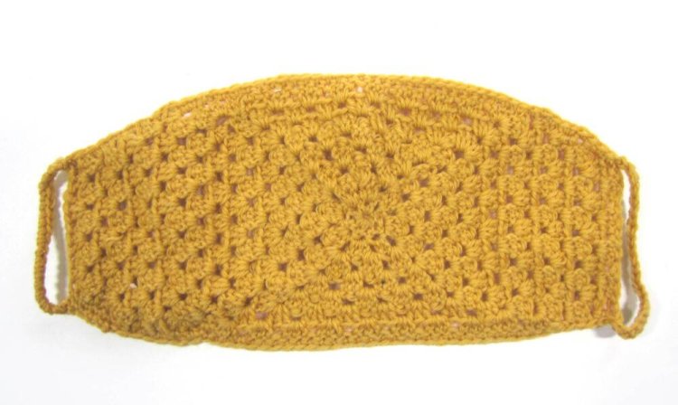 KSS Mustard Knitted Lined Ear to Ear Soft Face Mask Adult
