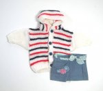 KSS Flag Colored Hooded Sweater Cardigan for 18" Doll