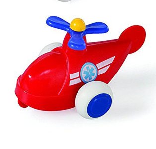Viking Toys 4" Chubbies Red Rescue Helicopter