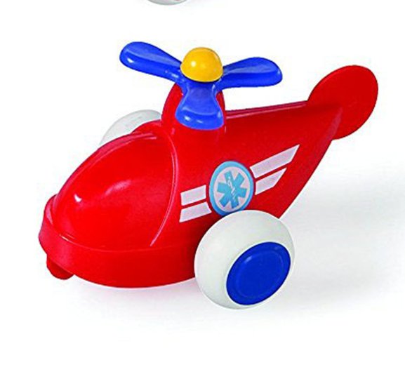 Viking Toys 4" Chubbies Red Rescue Helicopter