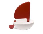 Playsam Sailboat 80mm Red & White