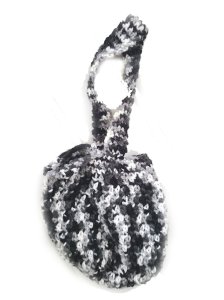 KSS Handmade Kids/Adults Pouch Bag in Black/White TO-082