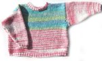 KSS Pink and Green Cotton Sweater 4-5 Years