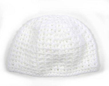 KSS White Crocheted Cap 14"