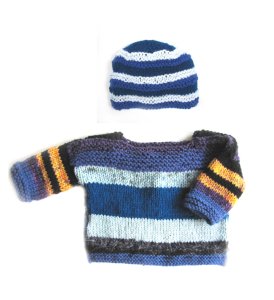 KSS Blue Cotton Pullover Baby Sweater (18 Months) SW-812-AZH