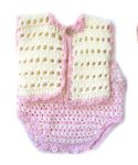 KSS Pink/White Vest and Panty Newborn