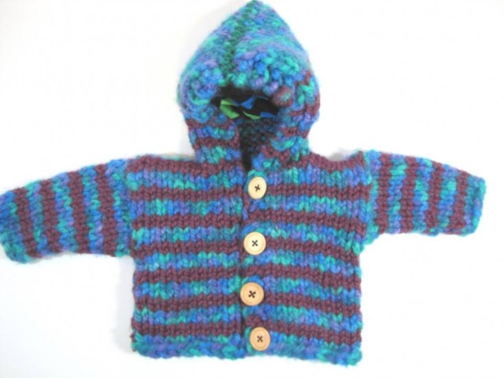 KSS Blue Heavy Hooded Sweater/Jacket (12 Months) SW-789 - Click Image to Close
