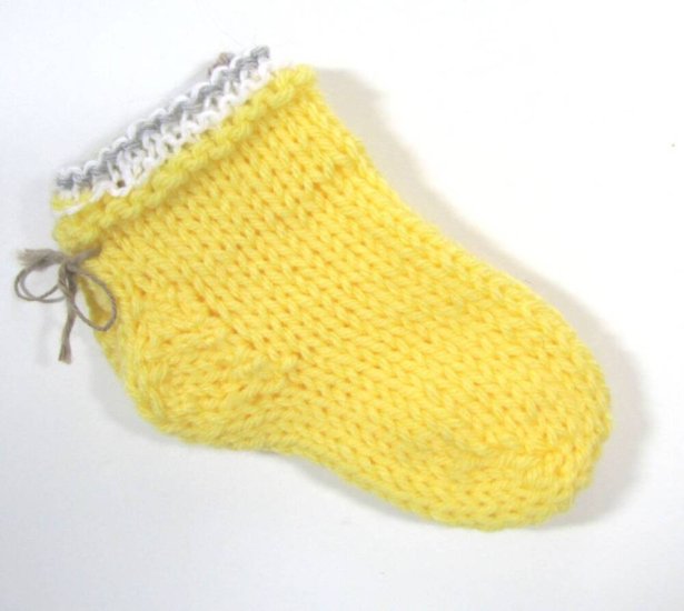 KSS Yellow Knitted Socks (6-12 Months)
