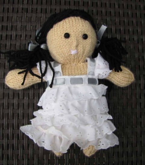 KSS Knitted with a Dress Doll 10" long - Click Image to Close