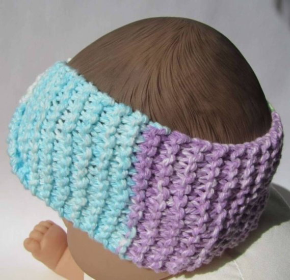 KSS Pastel Knitted Cotton Infinity Headband 14-16" HB-155 - Click Image to Close
