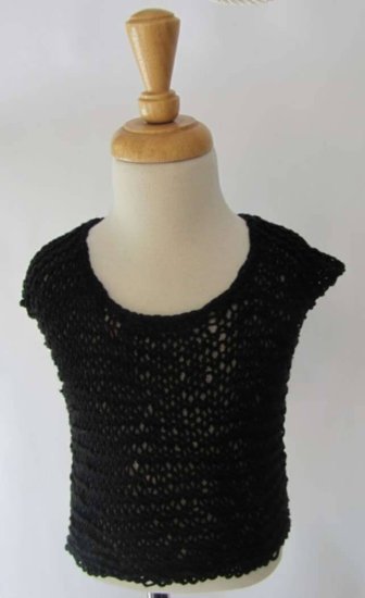 KSS Black Cotton Sweater Vest 24 Months SW-267 - Click Image to Close