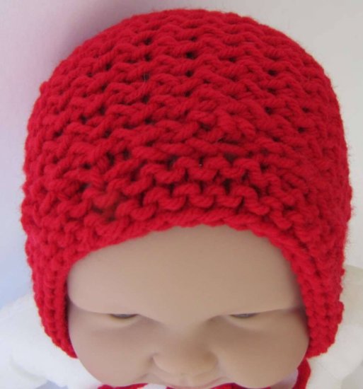 KSS Red Colored Helmet type Cap 15-18" (6-18 Months) HA-329 - Click Image to Close