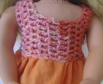 KSS Crocheted Orange Dress for 18" Doll