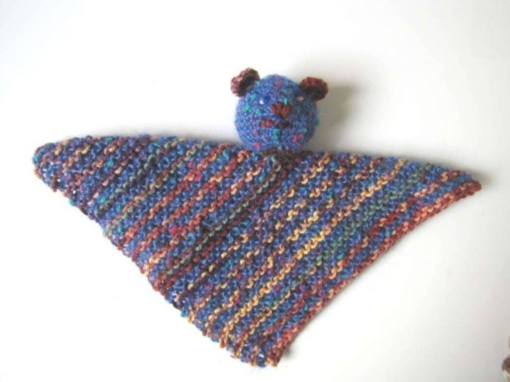 KSS Knitted Country Mouse Blanky 11x11 Inches - Click Image to Close
