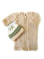 KSS Natural Zippered Open Baby Bag with Sleeves 0 - 3 Months