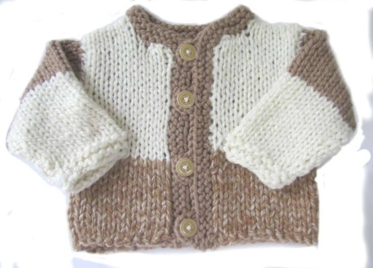KSS Light Brown Acrylic Sweater/Jacket and Cap (2 - 3 Years) - Click Image to Close