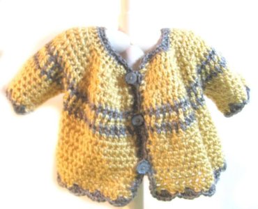 KSS Crocheted Soft Yellow Sweater/Jacket 2 Years