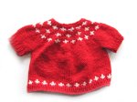 KSS Red Stars Pullover Baby Sweater (12 Months) SW-952 KSS-SW-952-EB