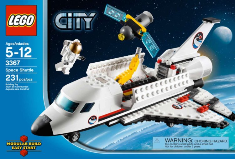 LEGO City Space Shuttle DENTED BOX - Click Image to Close