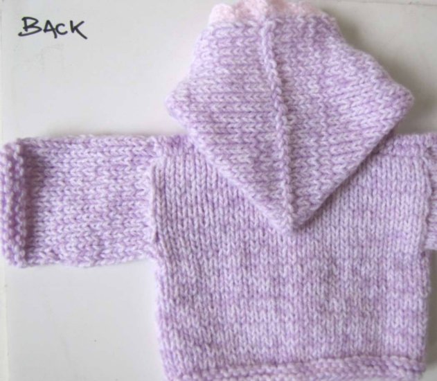 KSS Pink/White/Lilac Hooded Sweater/Jacket 6 Months - Click Image to Close