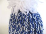 KSS Blue/White Hat with a Pom Pom (3 - 12 Months)