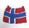 KSS White Beanie with a Norwegian Flag 14" (3 - 6 Months) HA-543