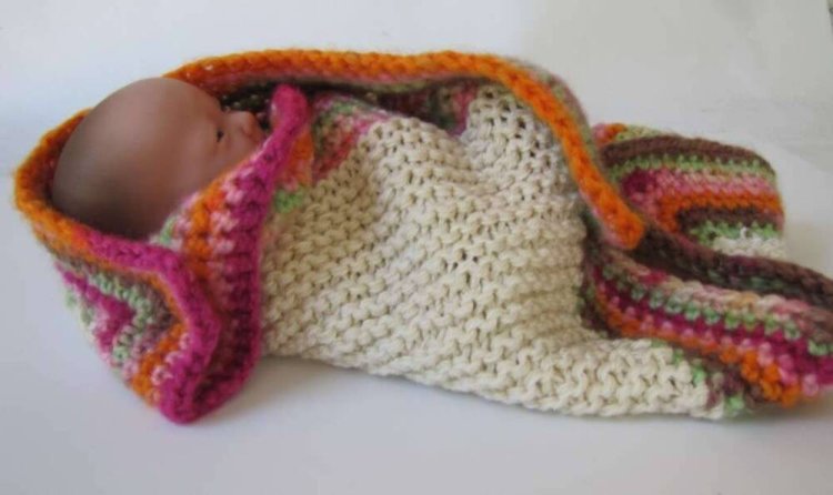 KSS  Baby Blanket in Neutral Colors 22