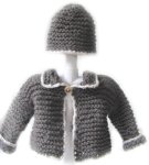 KSS Grey Knitted Baby Sweater/Jacket Set 9 Months SW-433