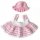 KSS Pink/White Crocheted Dress and Hat 6 Months