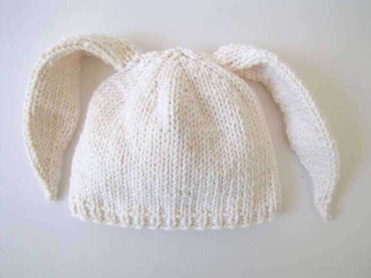 KSS Cotton Bunny Hat with Ears (6-9 Months) - Click Image to Close