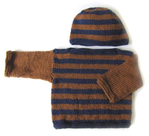 KSS Purple/Brown Colored Sweater and Hat Set (2 Years) - Click Image to Close